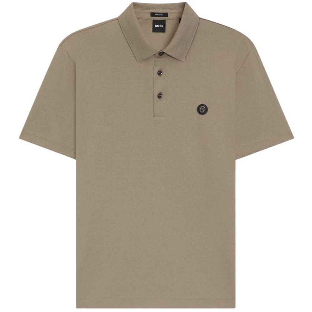 Boss Mens Parris Cotton Regular Polo Shirt / Brown